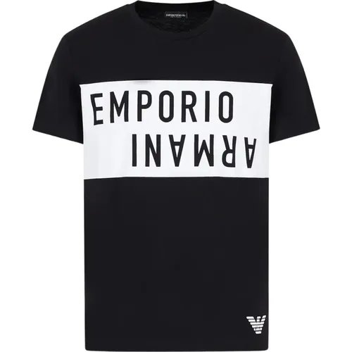 Logo T-Shirt 100% Cotton , male, Sizes: M - Emporio Armani - Modalova