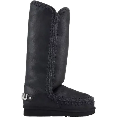 Leather Boots , female, Sizes: 8 UK, 3 UK, 4 UK, 6 UK, 7 UK - Mou - Modalova