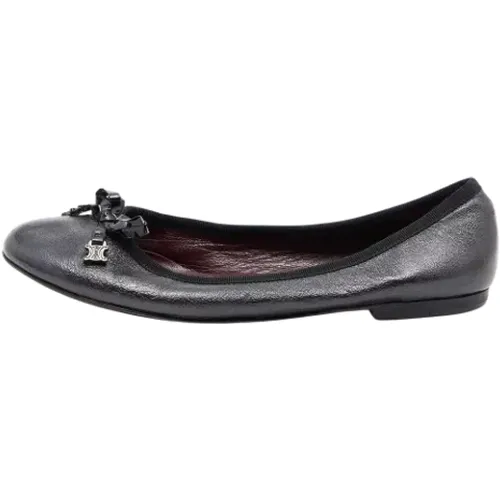 Pre-owned Leather flats , female, Sizes: 3 UK - Celine Vintage - Modalova