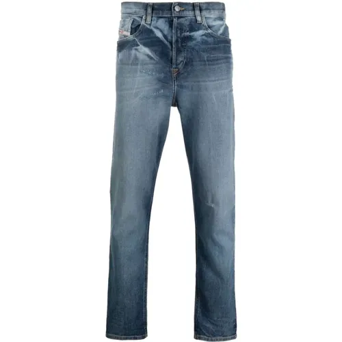 Casual Straight Blau Baumwolle Elasthan Jeans - Diesel - Modalova