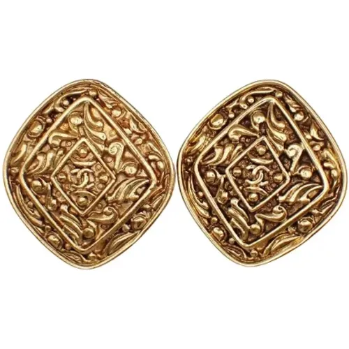 Pre-owned Metal earrings , female, Sizes: ONE SIZE - Chanel Vintage - Modalova