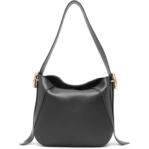 Leather Melodie Hobo Bag , female, Sizes: ONE SIZE - Lanvin - Modalova