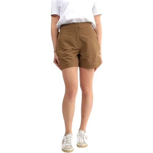 Braune Technische Bermuda Shorts , Damen, Größe: L - K-way - Modalova