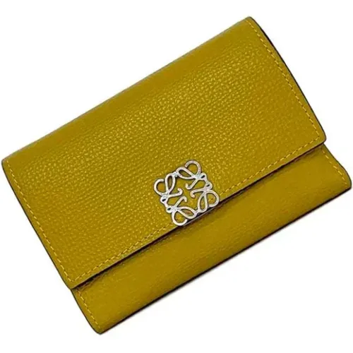 Pre-owned Leather wallets , female, Sizes: ONE SIZE - Loewe Pre-owned - Modalova