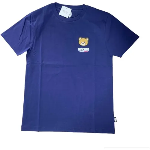 Bear Short Sleeve T-Shirt , male, Sizes: M, S, L - Moschino - Modalova