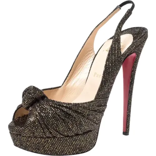 Pre-owned Stoff heels , Damen, Größe: 39 1/2 EU - Christian Louboutin Pre-owned - Modalova