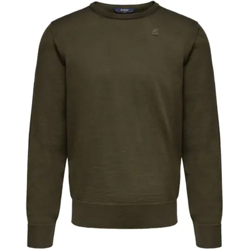 Dunkelgrüner Pullover Sebastien , Herren, Größe: XL - K-way - Modalova