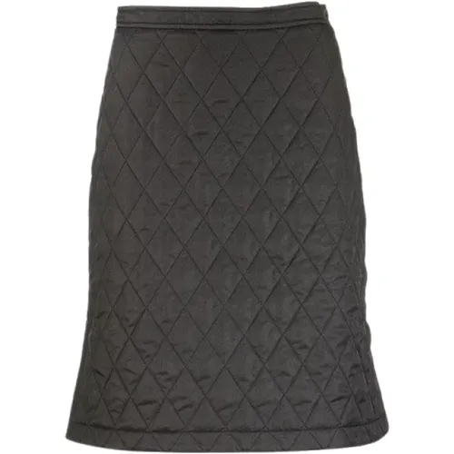 Diamond Quilted A-Linien Rock , Damen, Größe: 2XS - Burberry - Modalova