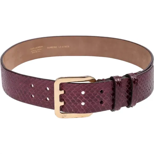 Bordeaux Leather Belt , female, Sizes: 90 CM - Dsquared2 - Modalova