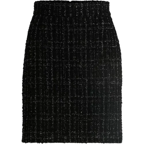 Boss , Glitzer Tweed Bleistiftrock , Damen, Größe: L - Boss Black - Modalova