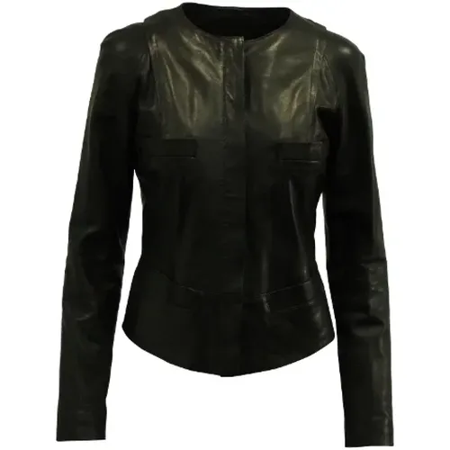 Pre-owned Leather outerwear , female, Sizes: M - Chloé Pre-owned - Modalova