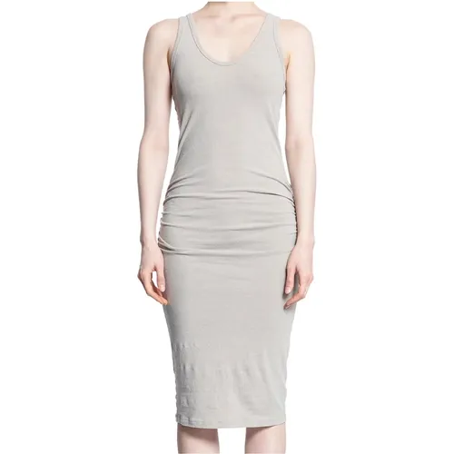 Grey Cotton Tank Dress Racerback , female, Sizes: S, XS - James Perse - Modalova