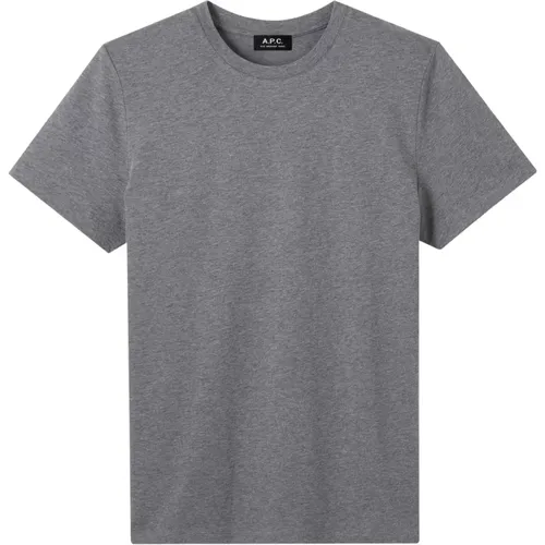 Graues Basic T-Shirt , Herren, Größe: S - A.p.c. - Modalova