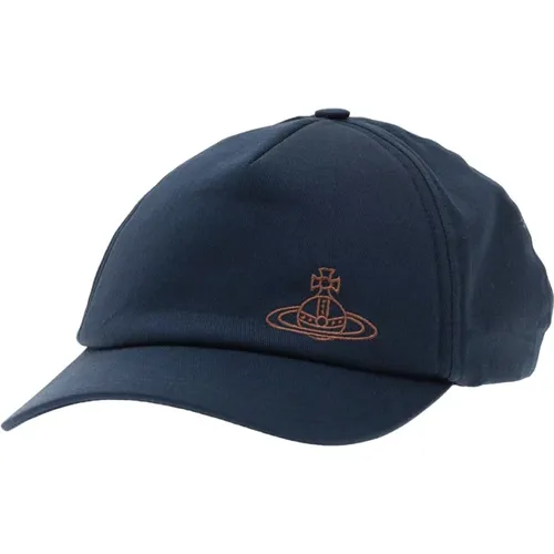 Cotton Baseball Cap Embroidered Logo , unisex, Sizes: S/M, L/XL - Vivienne Westwood - Modalova