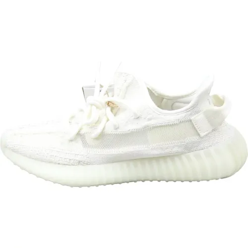 Weiße Boost-Sneaker mit Mesh-Akzenten , Damen, Größe: 36 EU - Yeezy - Modalova