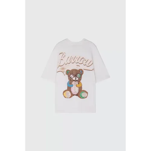 Casual T-Shirt und Polo,T-shirt Teddy Print - BARROW - Modalova