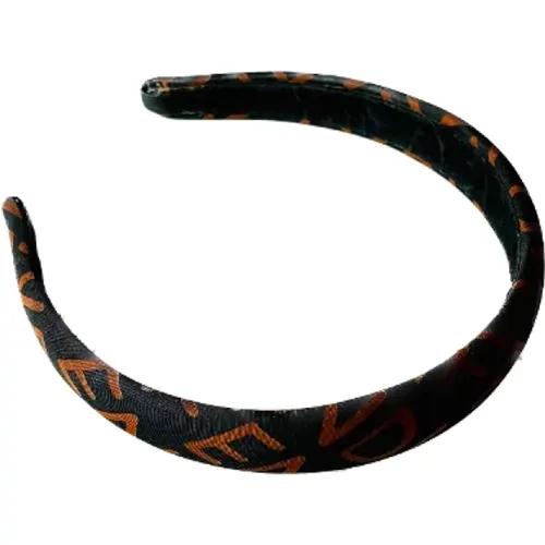 Pre-owned Canvas hair-accessories , female, Sizes: ONE SIZE - Fendi Vintage - Modalova