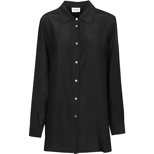 Long Sleeve Button-Up Shirt , female, Sizes: M - P.a.r.o.s.h. - Modalova