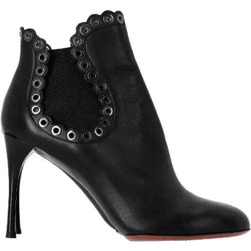 Pre-owned Leather boots , female, Sizes: 7 UK - Alaïa Pre-owned - Modalova