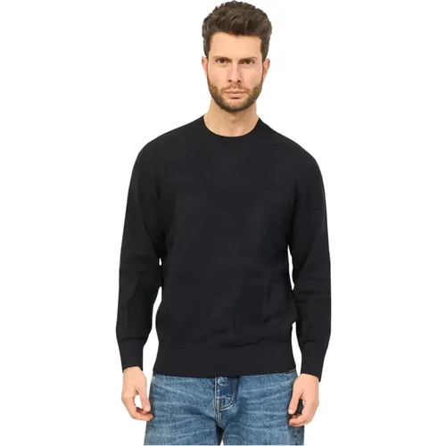 Jacquard Knit Sweater , male, Sizes: 2XL, XL - Armani Exchange - Modalova