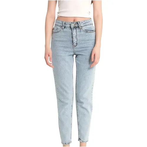 Basic Jeans Hohe Taille - D83607 , Damen, Größe: W30 - catwalk - Modalova