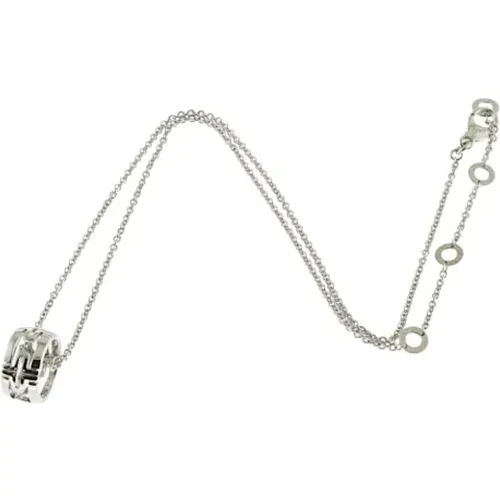 Pre-owned White Gold necklaces , female, Sizes: ONE SIZE - Bvlgari Vintage - Modalova