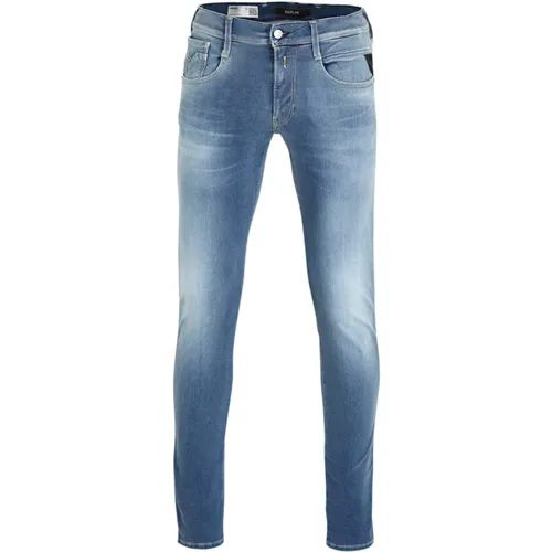 Blaue Hyperflex Jeans 661.R14.009 , Herren, Größe: W32 L36 - Replay - Modalova