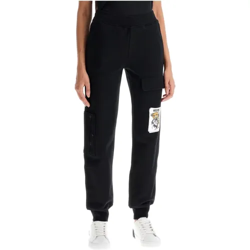 Teddy Bear Jogging Pants , female, Sizes: XS - Moschino - Modalova