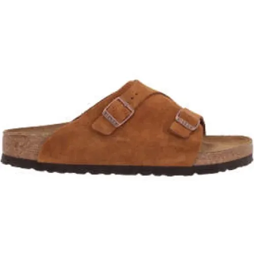 Suede Flat Sandals , female, Sizes: 4 UK, 7 UK, 2 UK, 3 UK, 5 UK - Birkenstock - Modalova