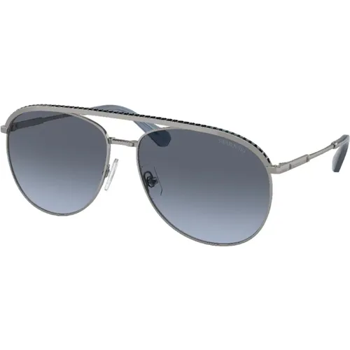 Stilvolle Metallsonnenbrille , Damen, Größe: 61 MM - Swarovski - Modalova