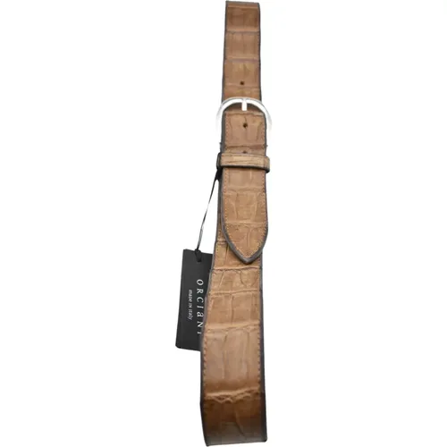 Leather Belt , male, Sizes: 95 CM, 100 CM - Orciani - Modalova