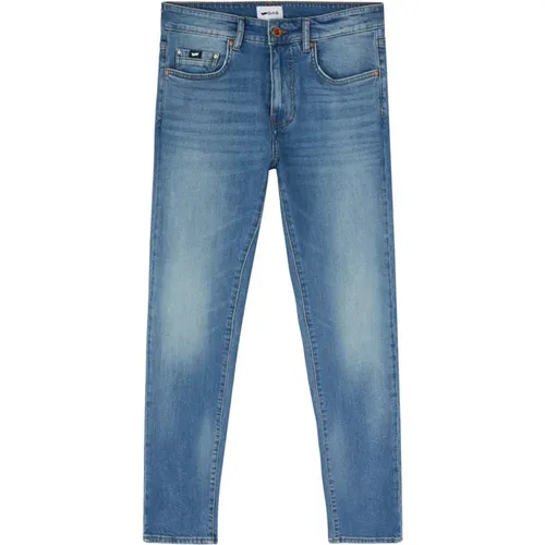 Blaue Slim Denim Jeans , Herren, Größe: W31 - GAS - Modalova