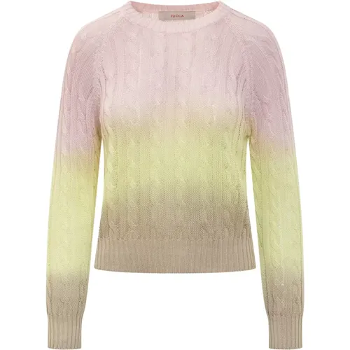 Cable Knit Sweater , female, Sizes: L - Jucca - Modalova