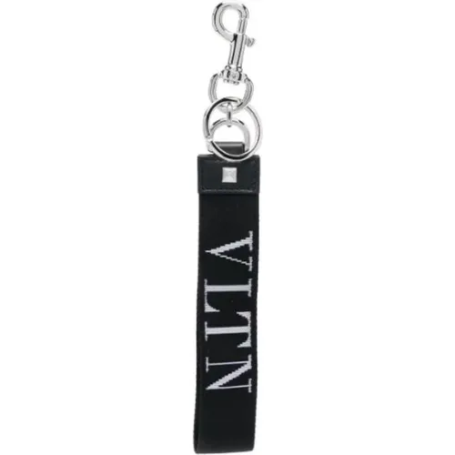 Logo Keychain with Clasp , male, Sizes: ONE SIZE - Valentino - Modalova