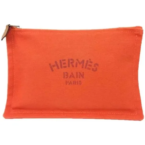 Pre-owned Canvas pouches , female, Sizes: ONE SIZE - Hermès Vintage - Modalova