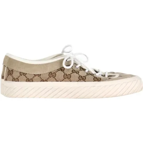 Pre-owned Canvas sneakers , female, Sizes: 5 1/2 UK - Gucci Vintage - Modalova