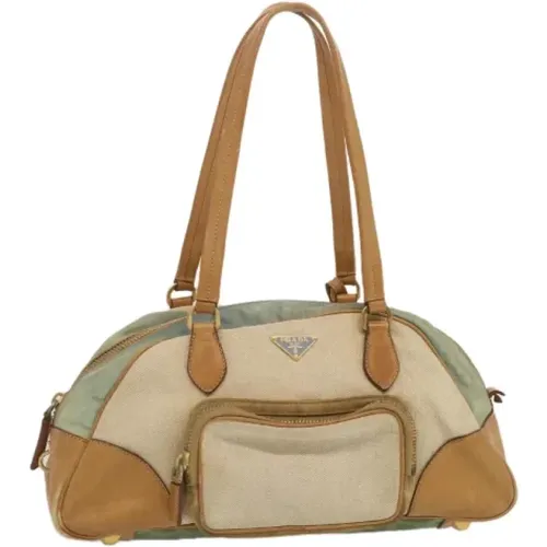 Pre-owned Cotton handbags , female, Sizes: ONE SIZE - Prada Vintage - Modalova