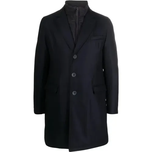 Men's Clothing Jackets & Coats Darkblue (Navy) Noos , male, Sizes: L, M - Herno - Modalova