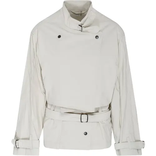 Ecru Cotton Belted Waist Jacket , female, Sizes: S - Isabel marant - Modalova