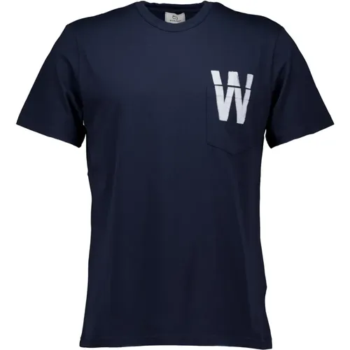 T-Shirts , Herren, Größe: 2XL - Woolrich - Modalova