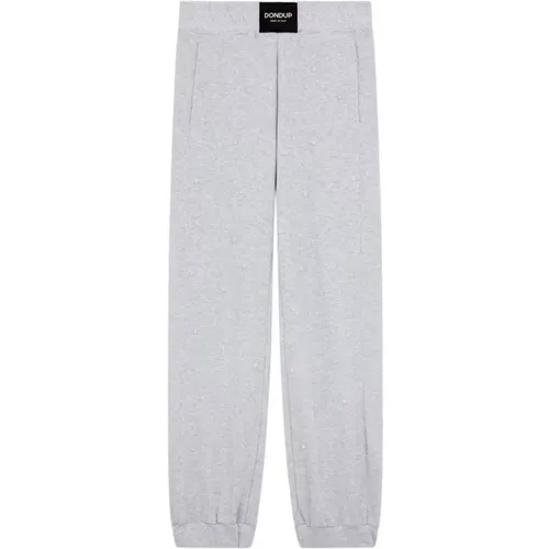 Grey Trousers for Men , female, Sizes: S, XS - Dondup - Modalova