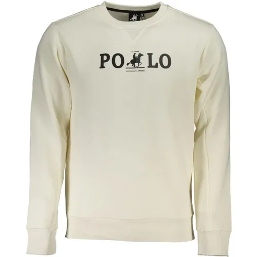 Logo Print Fleece Crew Neck Sweatshirt - U.S. Polo Assn. - Modalova