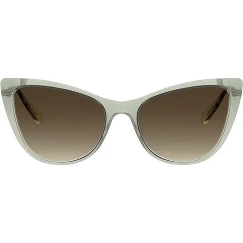 Transparent Sunglasses , female, Sizes: 53 MM - Love Moschino - Modalova