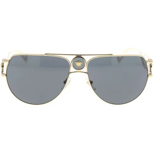Aviator Sonnenbrille Ve2225 100287 - Versace - Modalova