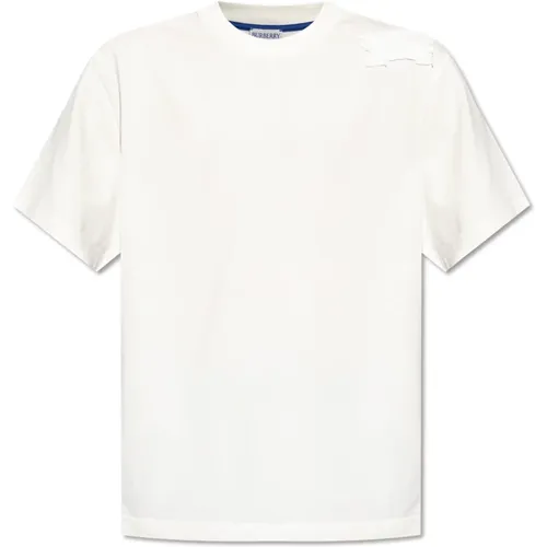 T-Shirt mit Logo , Herren, Größe: XS - Burberry - Modalova