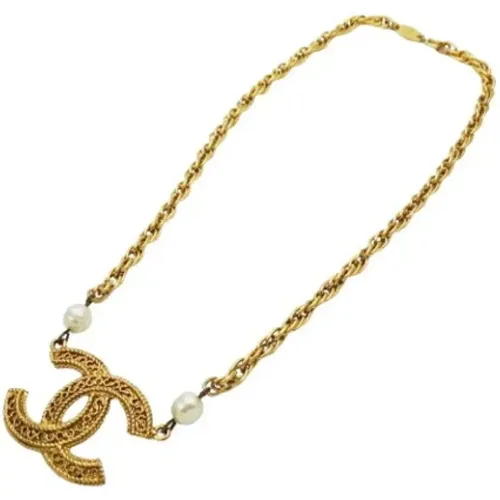 Pre-owned Metal necklaces , female, Sizes: ONE SIZE - Chanel Vintage - Modalova