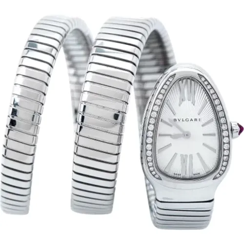 Pre-owned Stainless Steel watches , female, Sizes: ONE SIZE - Bvlgari Vintage - Modalova