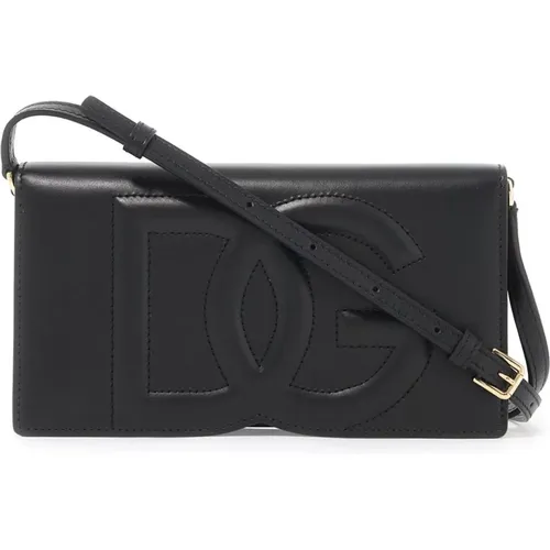 Stitched DG Logo Mini Bag , female, Sizes: ONE SIZE - Dolce & Gabbana - Modalova