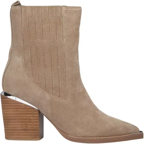 Block Heel Ankle Boot , female, Sizes: 3 UK, 7 UK, 6 UK, 4 UK, 5 UK, 8 UK, 2 UK, 9 UK - Alma en Pena - Modalova