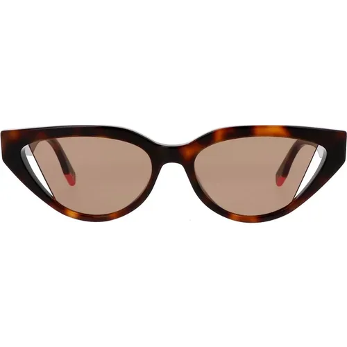 Bold Cat-Eye Sunglasses , female, Sizes: 52 MM - Fendi - Modalova